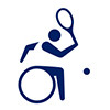 wheelchair tennis icon