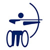 wheelchair archery icon