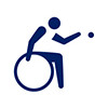 wheelchair boccia icon