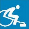 wheelchair curling icon