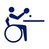 wheelchair table tennis icon