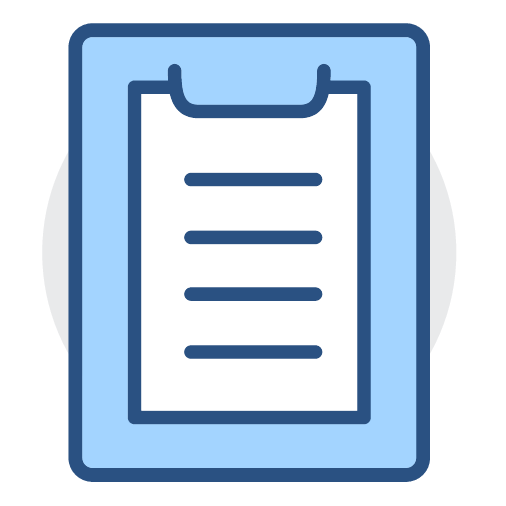 image of a clipboard with a list on a page
