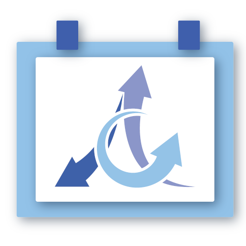 adaptive athletics association logo on a page of a calendar flip card