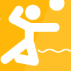 Deaf Beach Volleyball logo